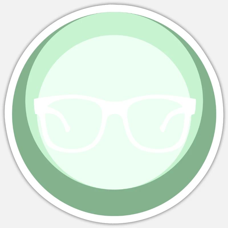 Bookworm Literature Novel Sticker size S (10 x 10 cm)