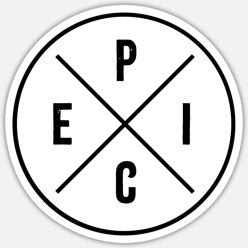 Epic Sticker size S (10 x 10 cm)