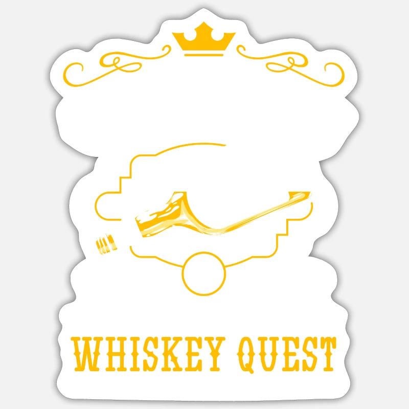 Rum Drinking Drinkers - Sticker size S (10 x 10 cm) - white matte