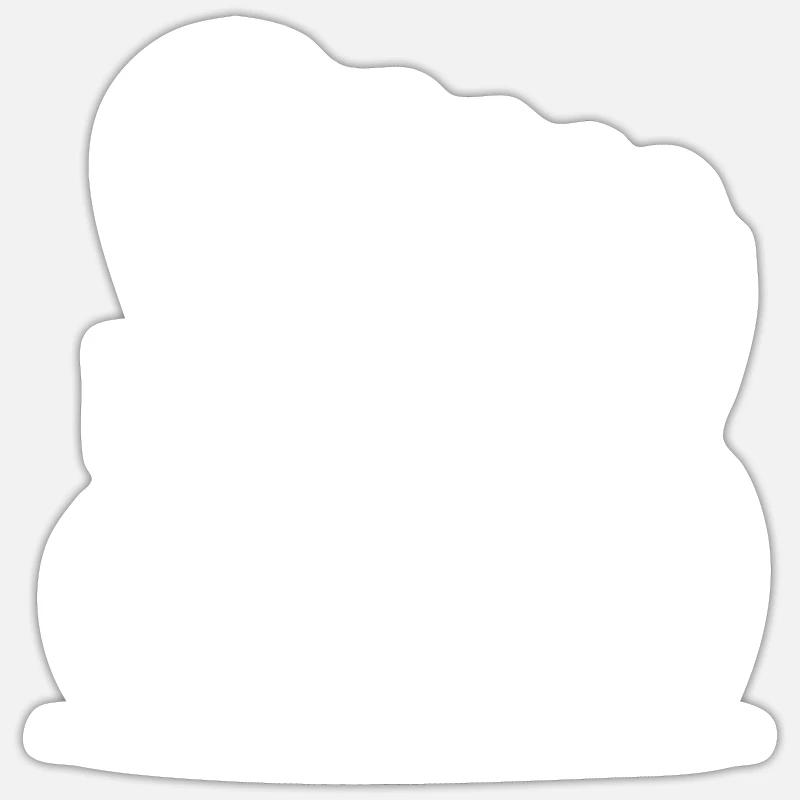 Chariot couvert pour chevaux - Sticker taille S (10 x 10 cm) - blanc mat