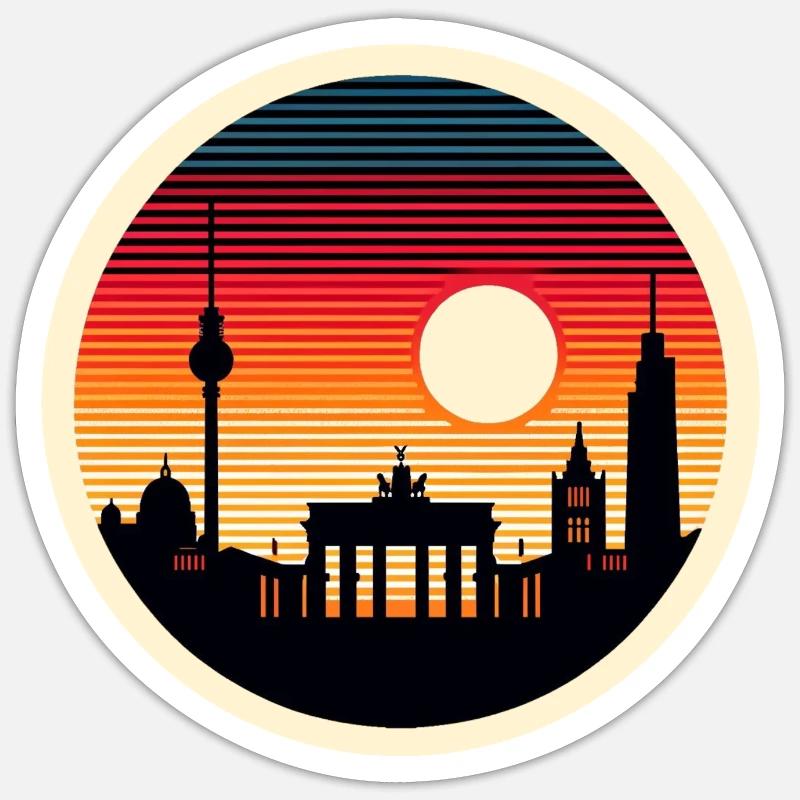 Berlin Sticker size S (10 x 10 cm)