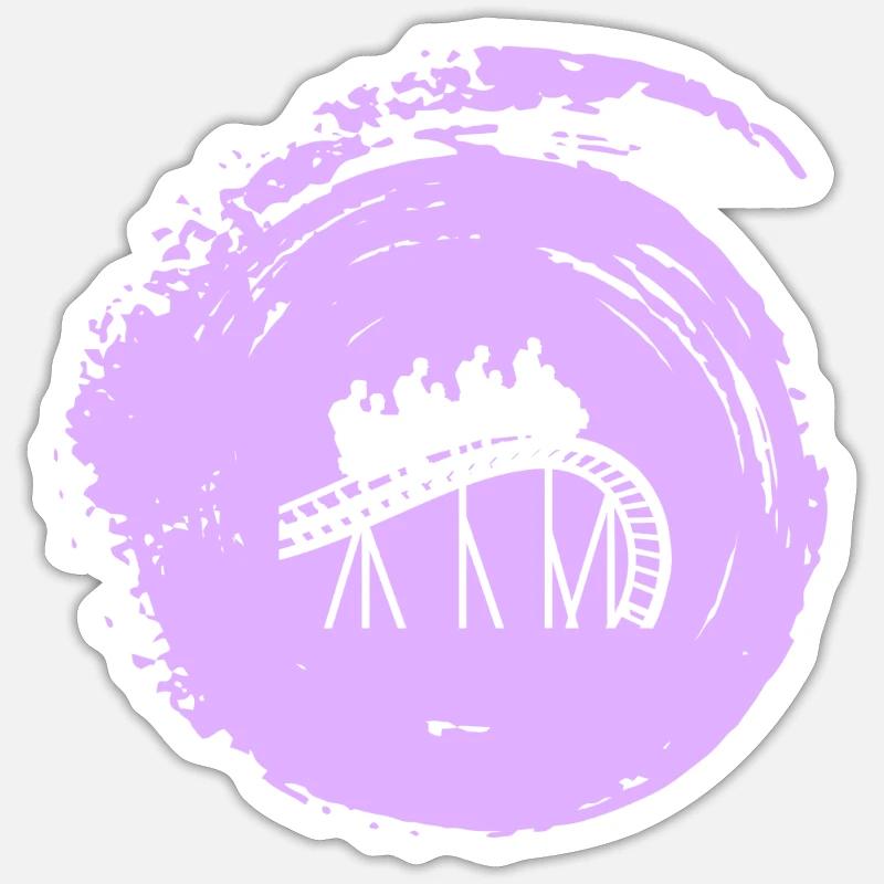 Rummel Roller Coaster Beer Mug Sticker size S (10 x 10 cm)