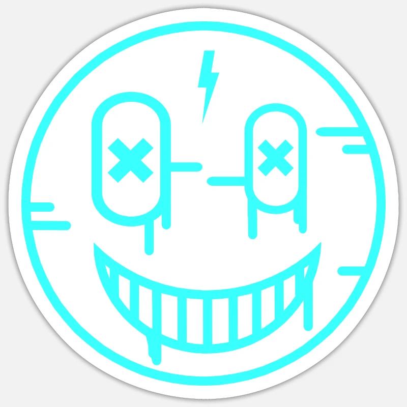Luce sorridente Sticker formato S (10 x 10 cm)
