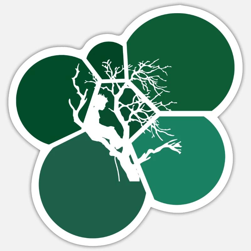 Equipment Tree Climbing Ascent Sticker size S (10 x 10 cm)