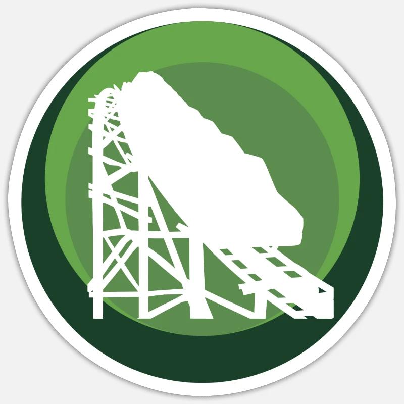 Grande roue de carnaval Lukas Sticker taille S (10 x 10 cm)