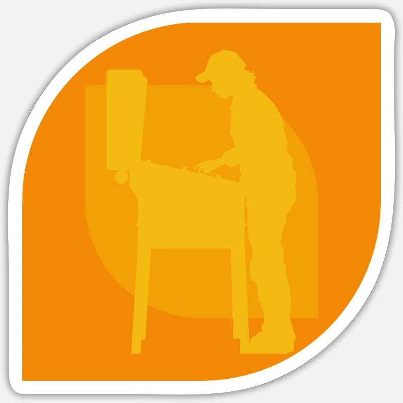 Pinball Arcade Sticker size S (10 x 10 cm)