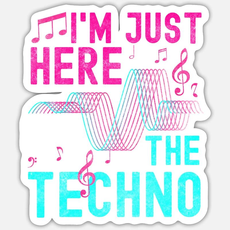 Techno Electro Danza Jumpstyle Sticker formato S (10 x 10 cm)