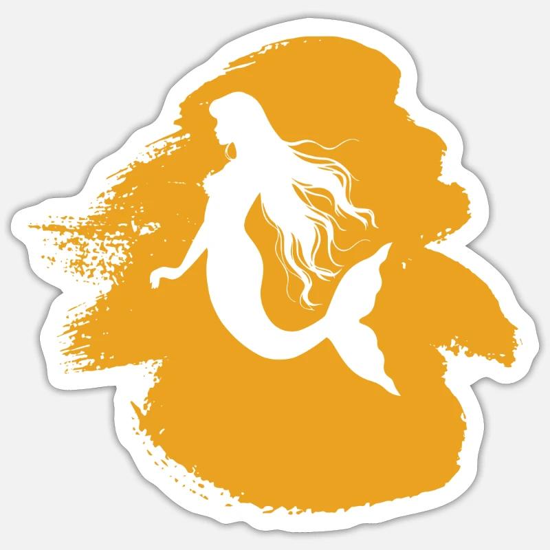 Fin mythical creature manatee Sticker size S (10 x 10 cm)