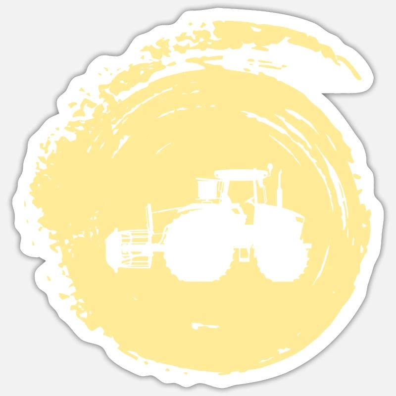 Ferme de moissonneuse-batteuse agricole Sticker taille S (10 x 10 cm)