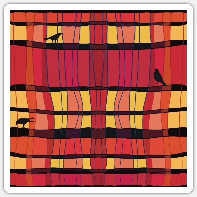 Crows not Flying Sticker size S (10 x 10 cm)