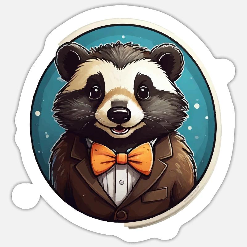 Funny Panda Bear - Sticker size S (10 x 10 cm) - white matte