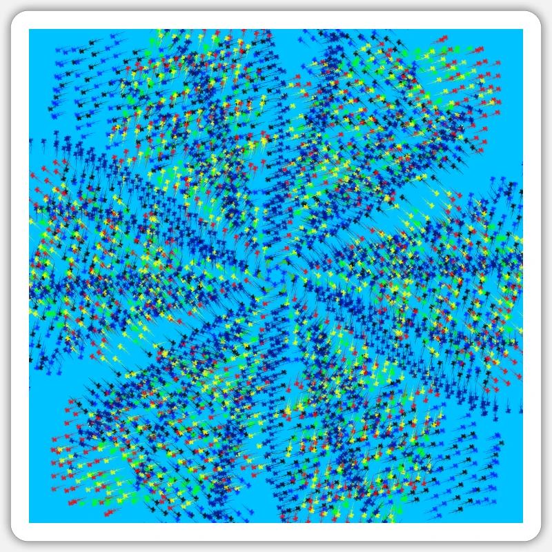 Hellblaues Windrad Sticker Größe S (10 x 10 cm)