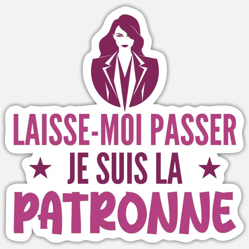 Lass mich passieren, ich bin der - Sticker Größe S (10 x 10 cm) - Mattweiß