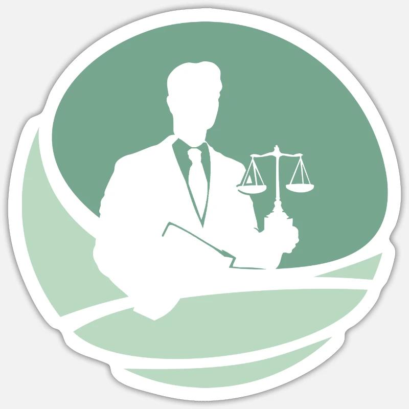 Richter Gericht Absatz Sticker Größe S (10 x 10 cm)