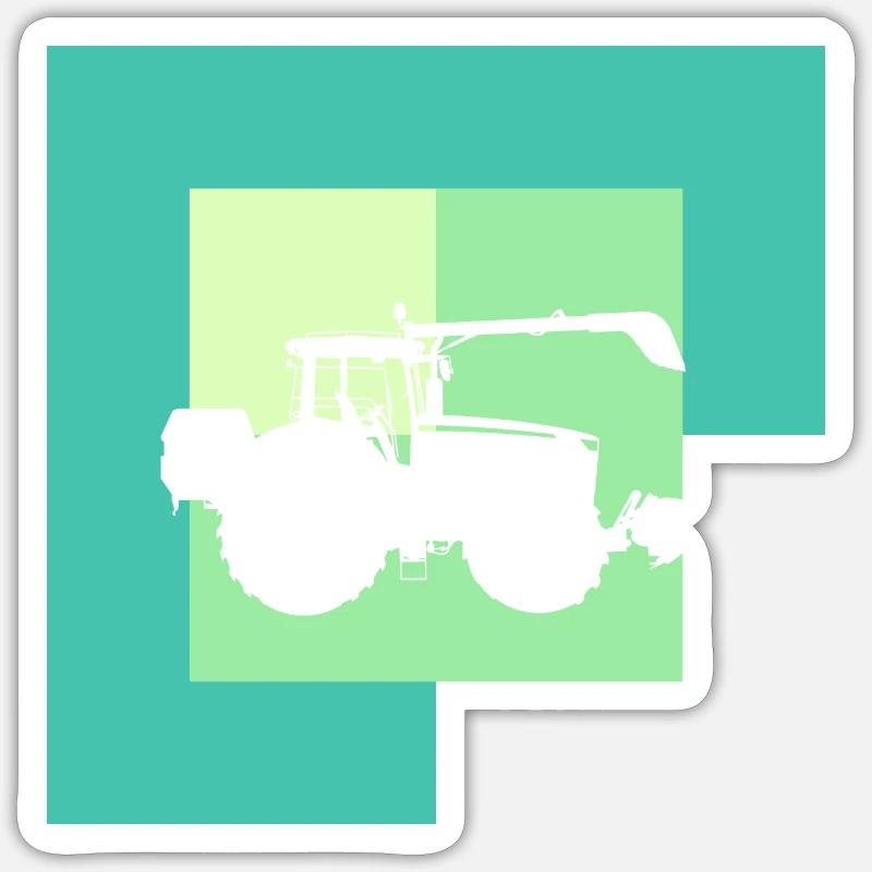 Moissonneuse-batteuse Farmer Farmer Sticker taille S (10 x 10 cm)