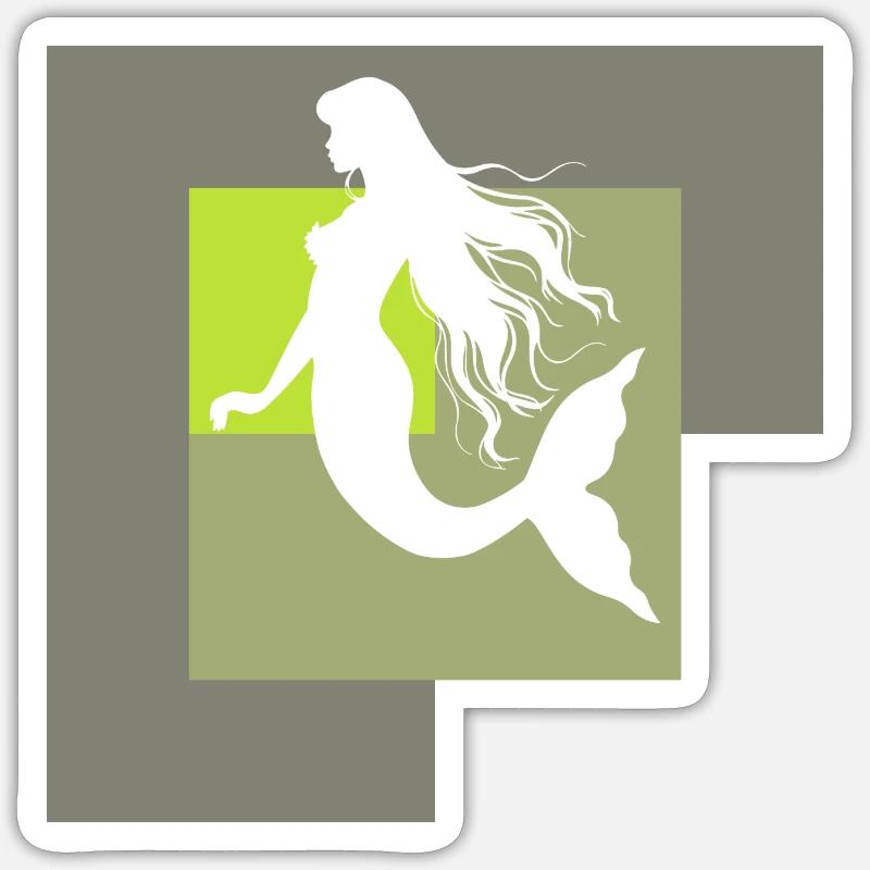 Manatee Mythical Creature Sticker size S (10 x 10 cm)
