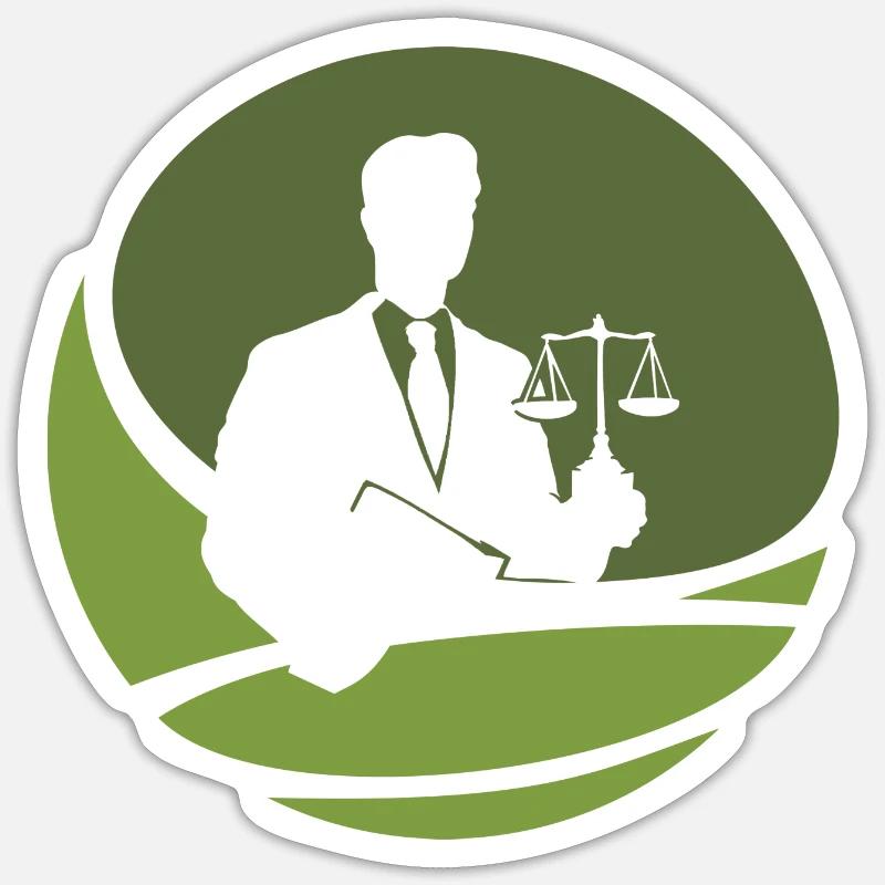 Gericht Behandlung Versicherung Sticker Größe S (10 x 10 cm)