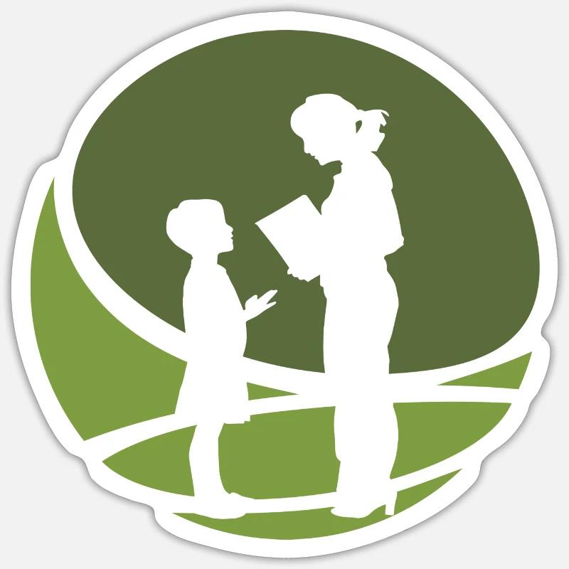 Enseignants du primaire Sticker taille S (10 x 10 cm)