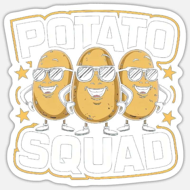 Potato Squad - Sticker size S (10 x 10 cm) - white matte