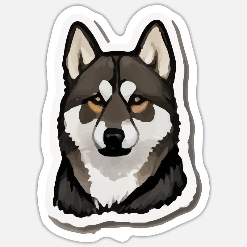 German Shepherd - Sticker size S (10 x 10 cm) - white matte
