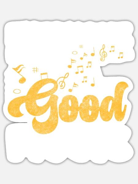 Musiker Band Fan - Sticker Größe S (10 x 10 cm) - Mattweiß