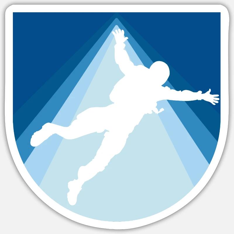 Skydive Free Fall Adrenaline Sticker size S (10 x 10 cm)