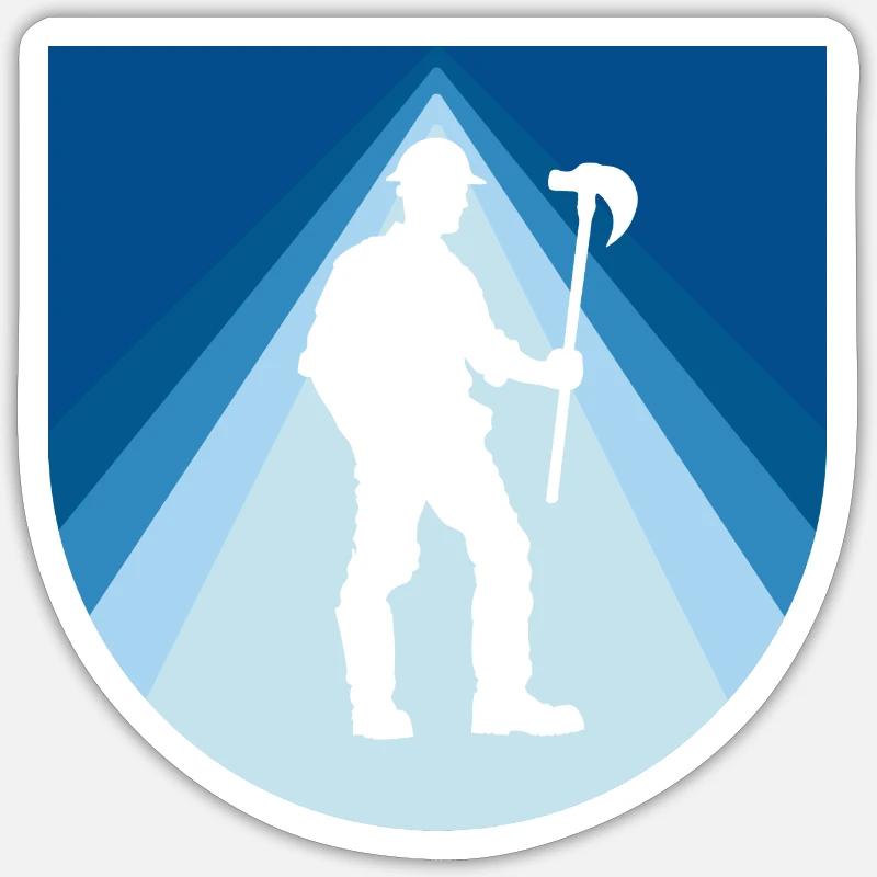 Mine Mining Coal Sticker size S (10 x 10 cm)