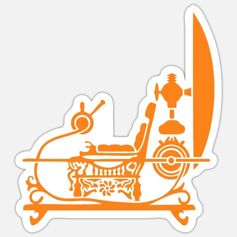 the time machine Sticker size S (10 x 10 cm)