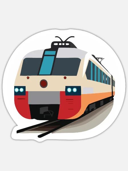 S-Bahn - Sticker Größe S (10 x 10 cm) - Mattweiß