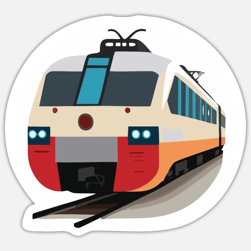 S-Bahn - Sticker Größe S (10 x 10 cm) - Mattweiß