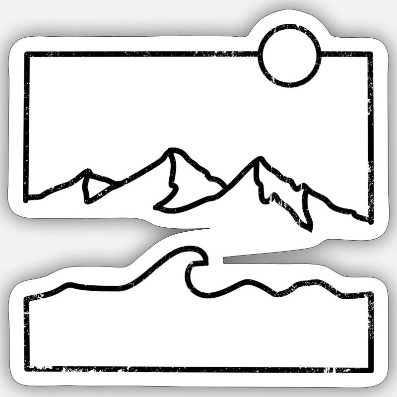 En attente de conception - Sticker taille S (10 x 10 cm) - blanc mat