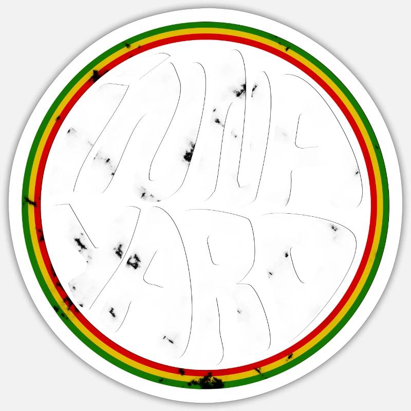 Inna Yard - Sticker Größe S (10 x 10 cm) - Mattweiß