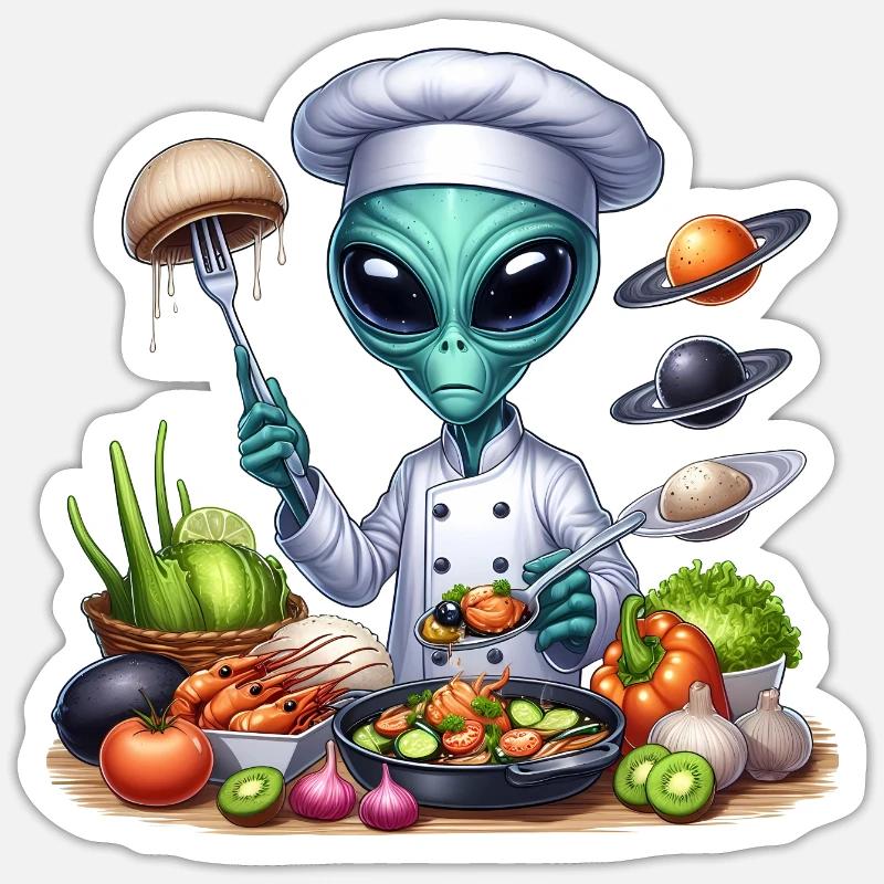 Alien Koch Sticker size S (10 x 10 cm)