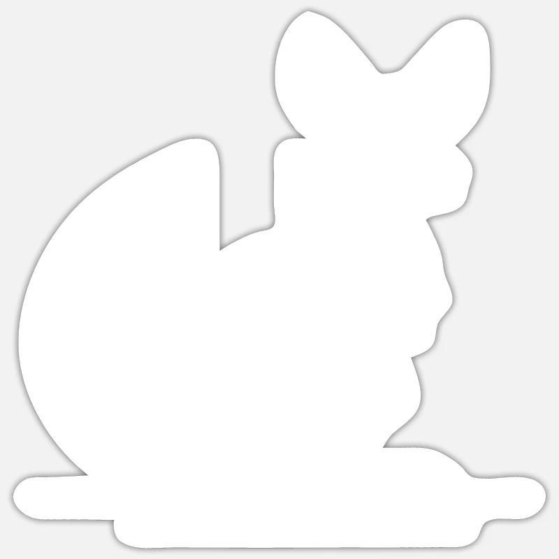 Australian smiling kangaroo - Sticker size S (10 x 10 cm) - white matte