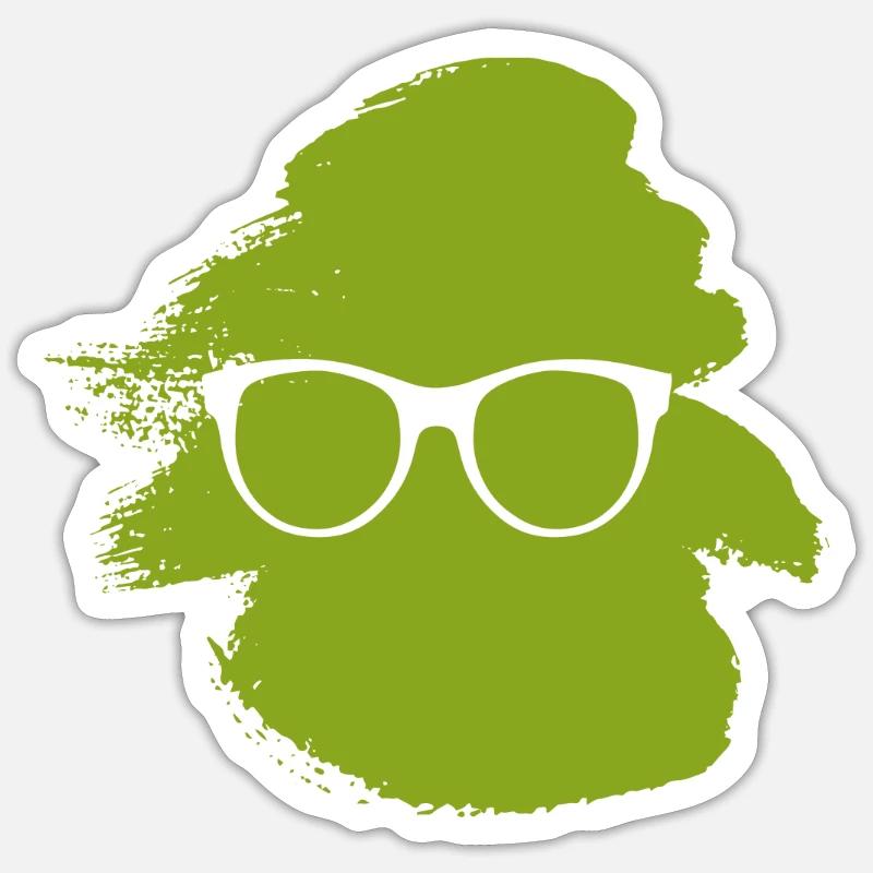 Lecture Écriture de livres - Sticker taille S (10 x 10 cm) - blanc mat