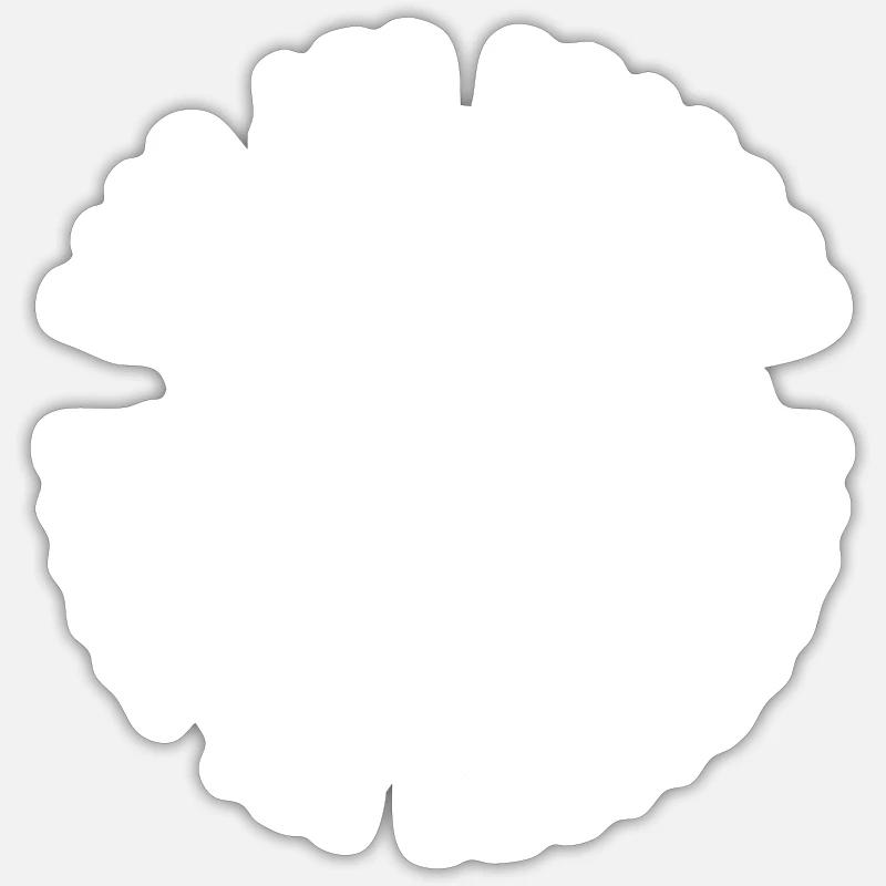 Haarlos Alter Platte Männerproblem Sticker Größe S (10 x 10 cm)