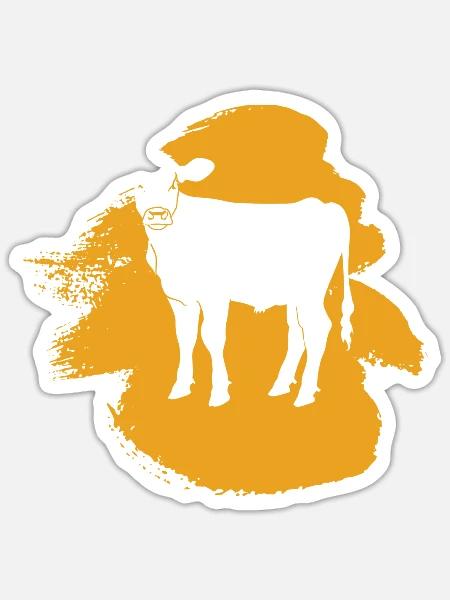 Vegan Veganerin - Sticker Größe S (10 x 10 cm) - Mattweiß
