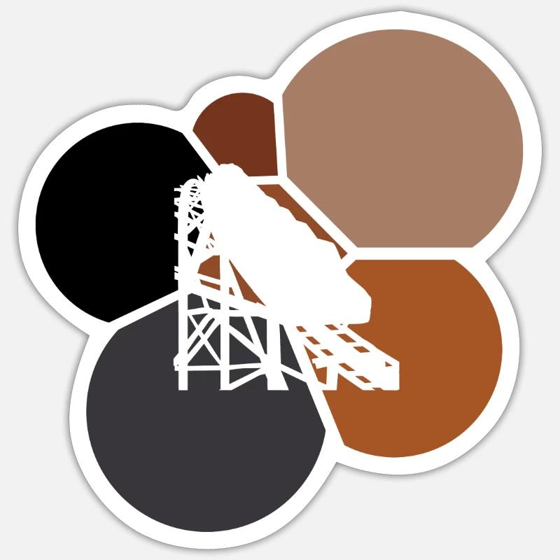 Roller coaster funfair Sticker size S (10 x 10 cm)