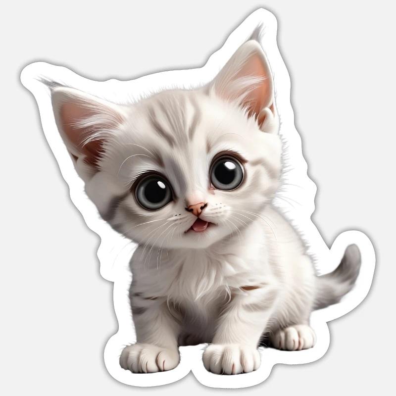 Kitten Sticker size S (10 x 10 cm)