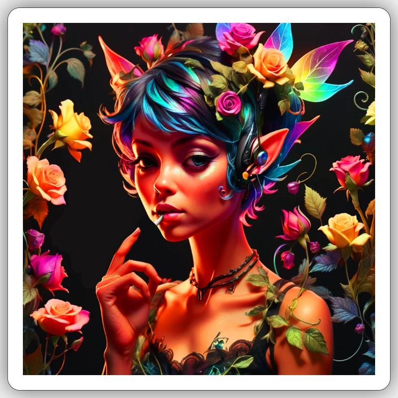 Pixie, Princess, Fantasy, Gift, Sticker size S (10 x 10 cm)