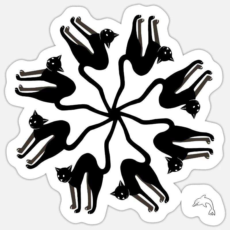 Morci - Sticker Größe S (10 x 10 cm) - Mattweiß