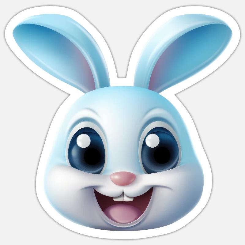 Rabbit Rabbit - Sticker size S (10 x 10 cm) - white matte