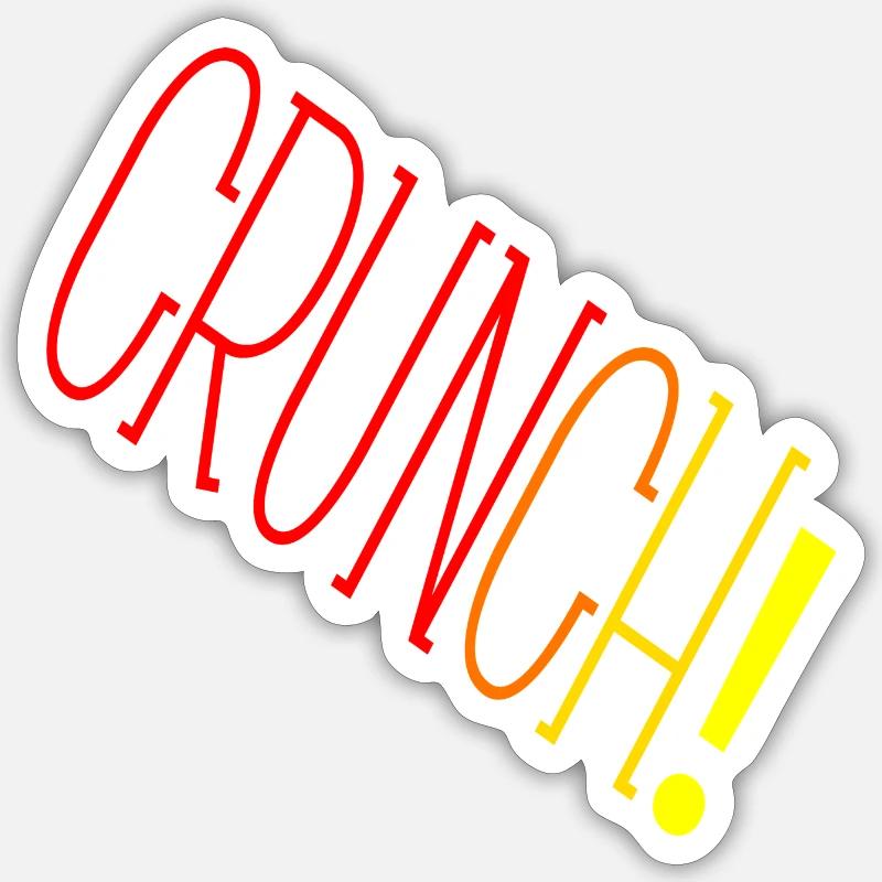 Crunch! - Sticker size S (10 x 10 cm) - white matte