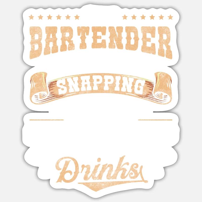 Bartender Alcohol Drinker Celebrations Sticker size S (10 x 10 cm)