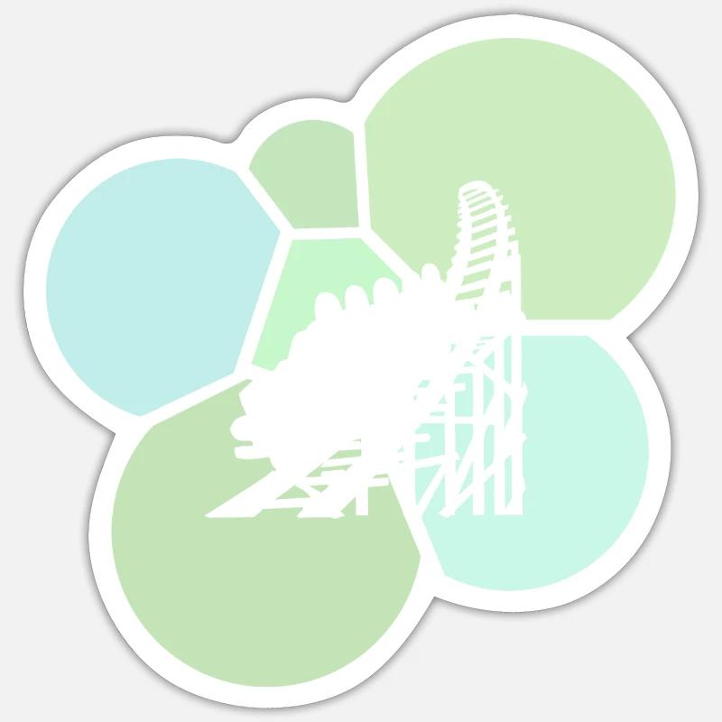 Roller coaster beer mug Rummel Sticker size S (10 x 10 cm)