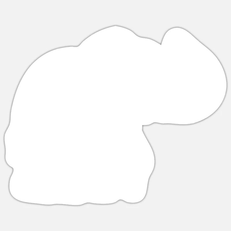 Elephant Elephant - Sticker size S (10 x 10 cm) - white matte