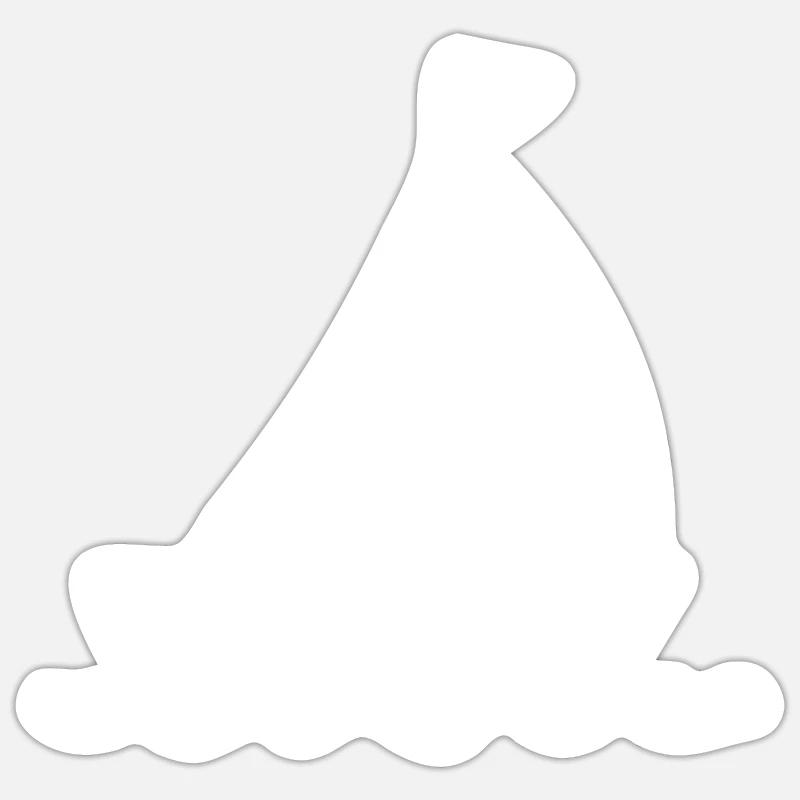 Segelboot Segelschiff Segelboote - Sticker Größe S (10 x 10 cm) - Mattweiß