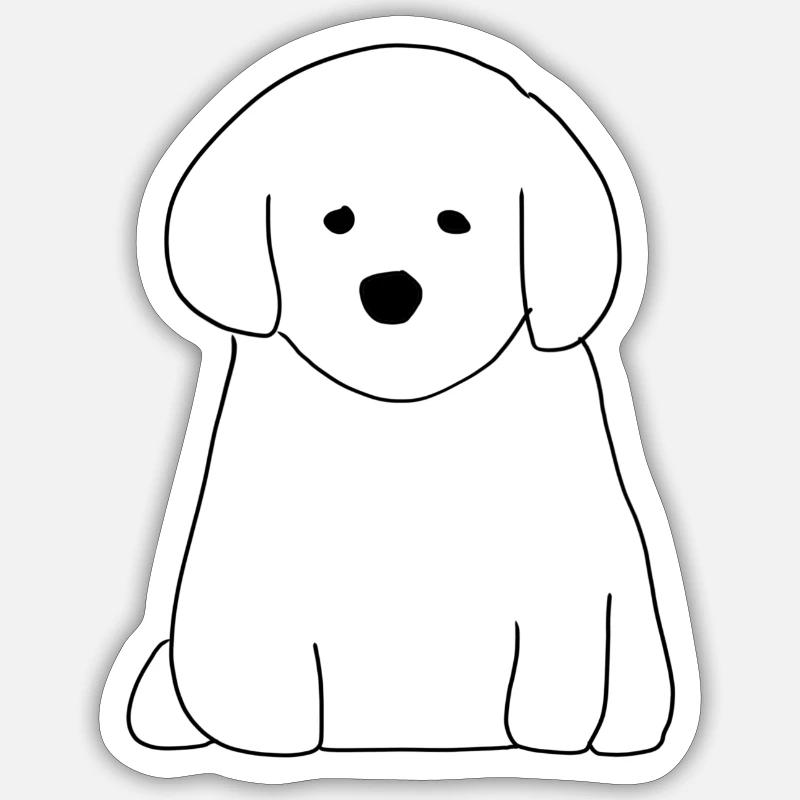 Icône d’animal de compagnie de chien Sticker taille S (10 x 10 cm)