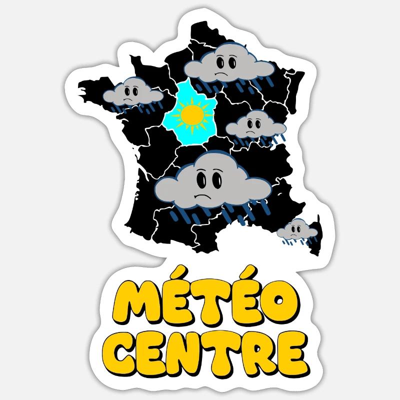 Météo centre Sticker taille S (10 x 10 cm)