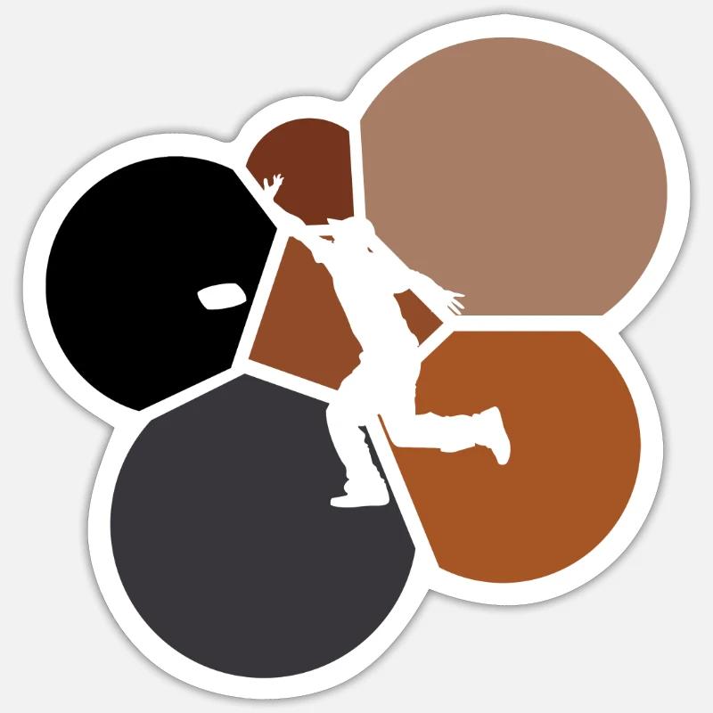 Cornhole Säckchen Säcke Sticker Größe S (10 x 10 cm)